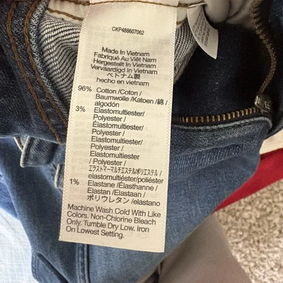 MADEWELL Tapered Orta Denim Trousers Size 29 High Waisted Barrel StyleStructured - Picture 8 of 9